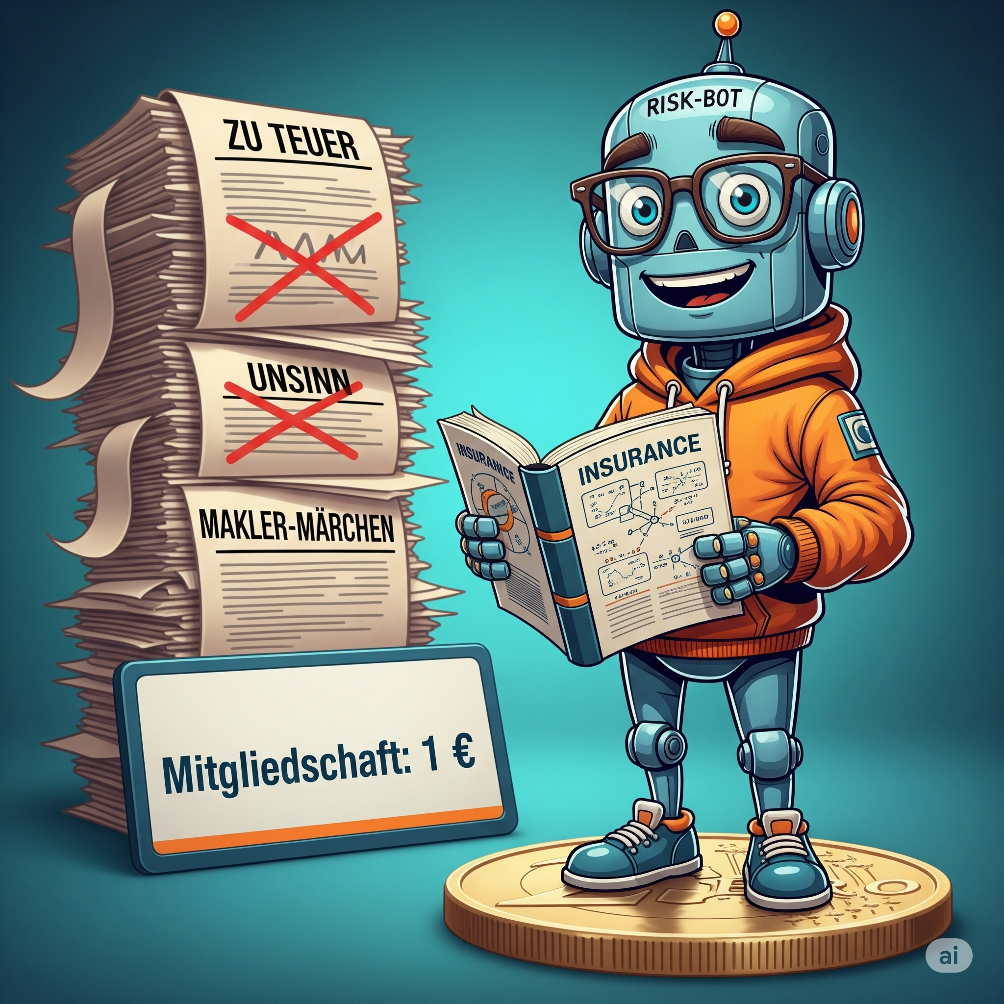 Versicherungsbildung für 1 € – Risk-BOT regelt das!